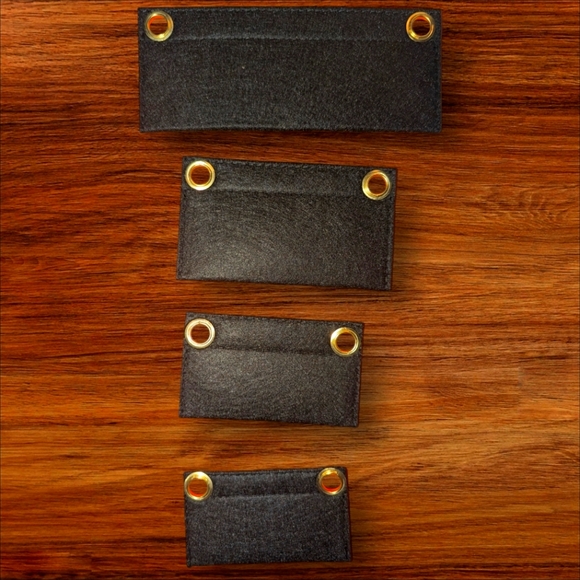 4 Pcs Purse Insert Organizers Crossbody Conversion Liners 4 Sizes Felt WOC - Picture 1 of 5